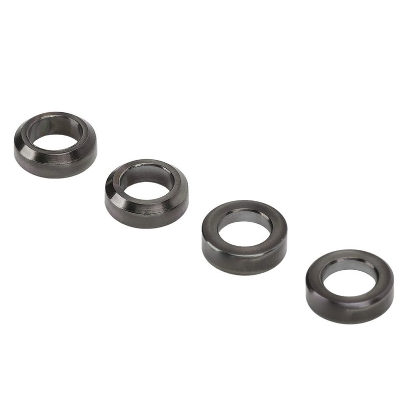 Brake Caliper Spacer, 4pcs Alloy Concave and Convex Washer for Mountain Bike Brake Calipers (Black)