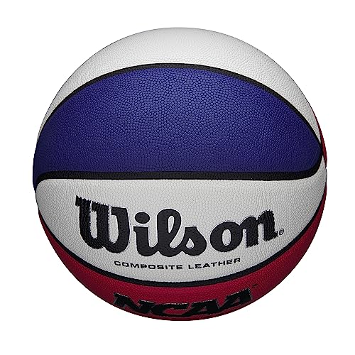 Wilson NCAA Replica Basketball - Size 7 - Red/White/Blue