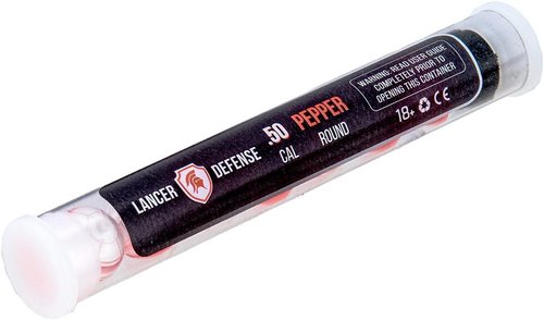 Lancer Tactical Defense Ball | 0.50 Cal Self Defense Projectiles - Includes Pepper & Rubber Balls, Pack of 7