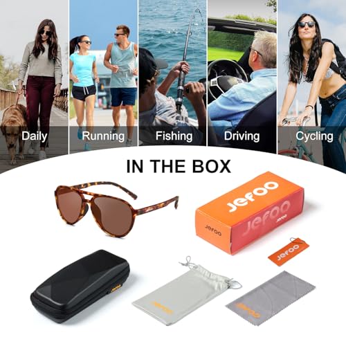 Polarized Aviator Sunglasses for Men & Women - UV400 Protection