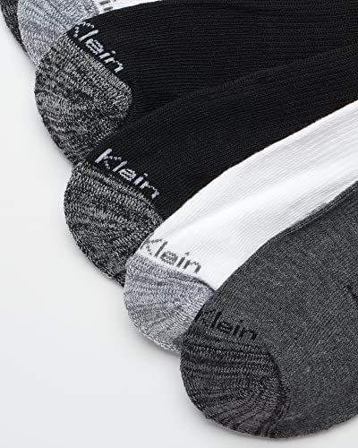 Calvin Klein Men’s 12 Pack Cushioned Ankle Socks Black White Grey 7-12