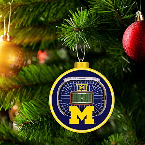 3D StadiumView Ornament - Michigan Wolverines - Large