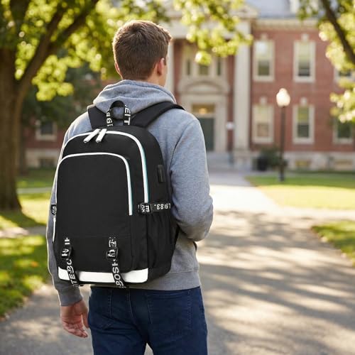 Multifunction Soccer Player Backpack - Travel Laptop Bag - Multicolour