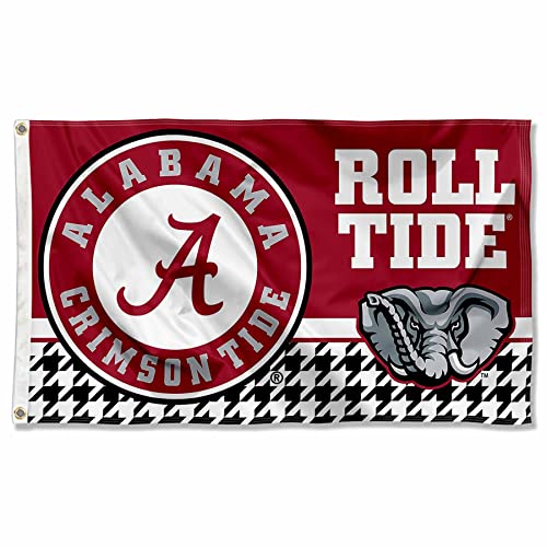 Alabama Crimson Tide 3x5 College Banner Flag - Durable Polyester Wall & Flagpole Decor