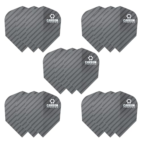 Premium 100 Micron Dart Flights - 5 Sets Black (15 Flights Total)