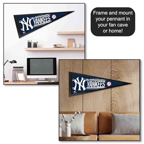 NY Yankees Large Felt Pennant - 12x30 Inch Team Decoration