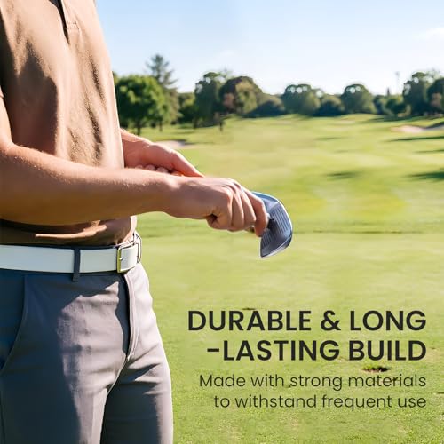 VEASAERS 5 Pack White Mini Golf Club Brush Groove Cleaner for Irons & Putters