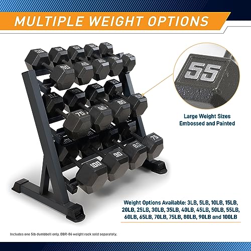 Marcy 5lb Cast Iron Hex Dumbbell - Space-Saving Home Workout Equipment