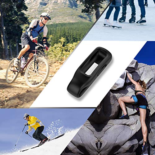 Clip Holder for Fitbit Inspire 2 & Ace 3 - 2-Pack Black+Black