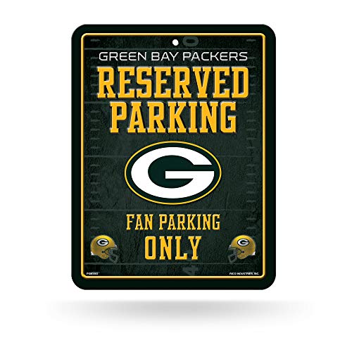 Green Bay Packers Metal Parking Sign - 8.5" x 11" Home Décor