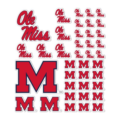 Ole Miss Rebels Sticker Decal 8.5 x 11 Inches | College Fan Vinyl
