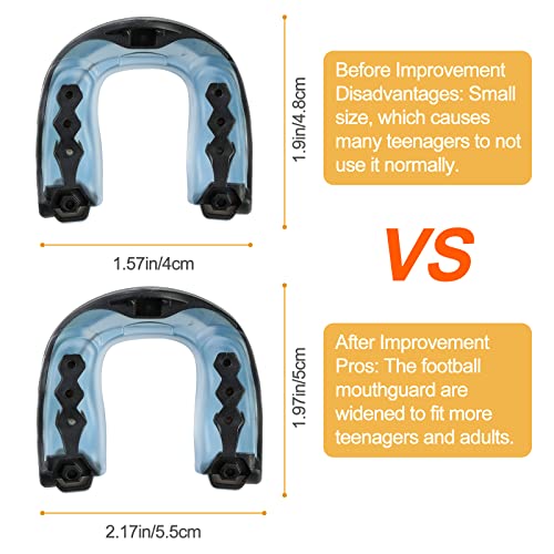 2-Pack Youth Sports Mouthguard with Strap - Blue