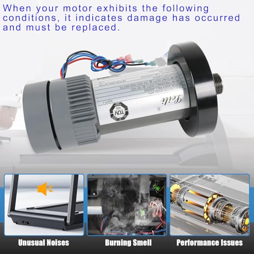 2.80 HP Treadmill DC Drive Motor with Flywheel - Replacement Part