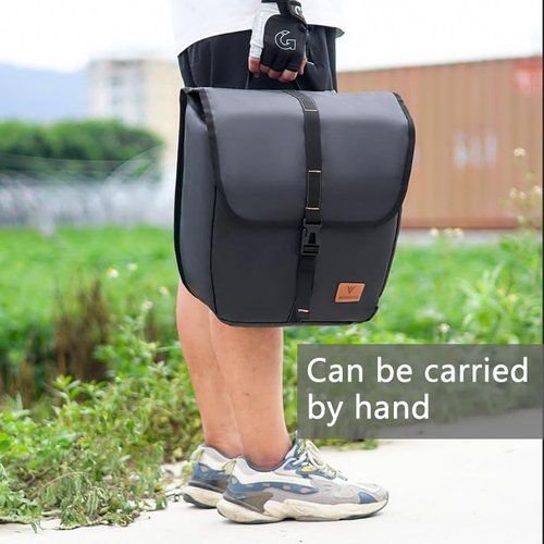 2Packs Bike Pannier Waterproof Bike Rear Rack Bag Max 40L（10.5Gal） Large Capacity Bike Rear Pannier for Cycling Traveling Commuting