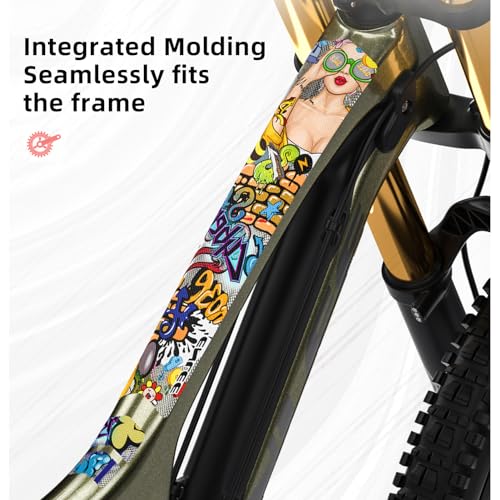 Bike Frame Stickers - 3D PVC Lightweight Protection for All Bikes