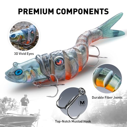 Handing Multi-Jointed Swimbait Fishing Lure A1-3.9in 3/8oz