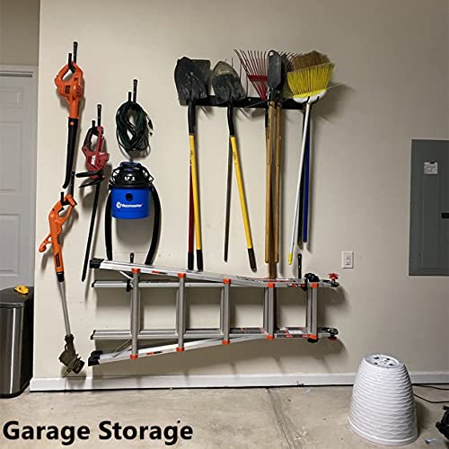 Garage Storage Heavy Duty Utility Hooks, 12 Inch Wall Mount Storage Hanger Organizer for Hanging Tool, Chairs, Hoses, Ladder, Bulk Items, Ropes, Bike