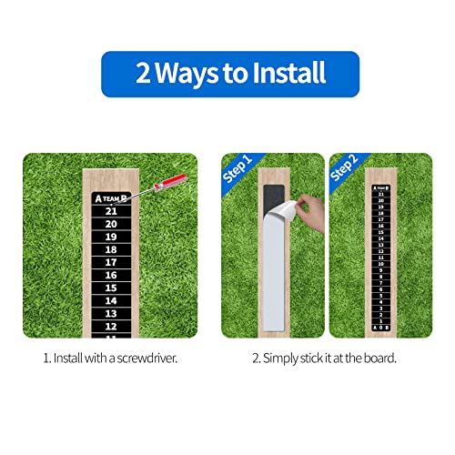 Magnetic Cornhole Scoreboard with Score Keeper - Vertical