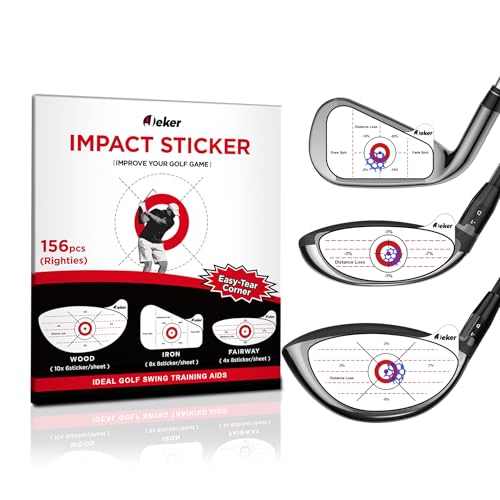 Golf Impact Tape - 156pcs Right-Handed for Iron, Wood & Fairway Clubs