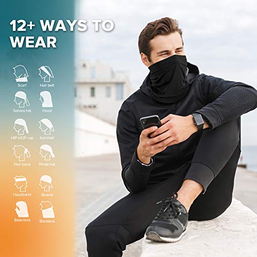 Neck Gaiter Face Mask Scarf - UV Protection Tube - Army Green