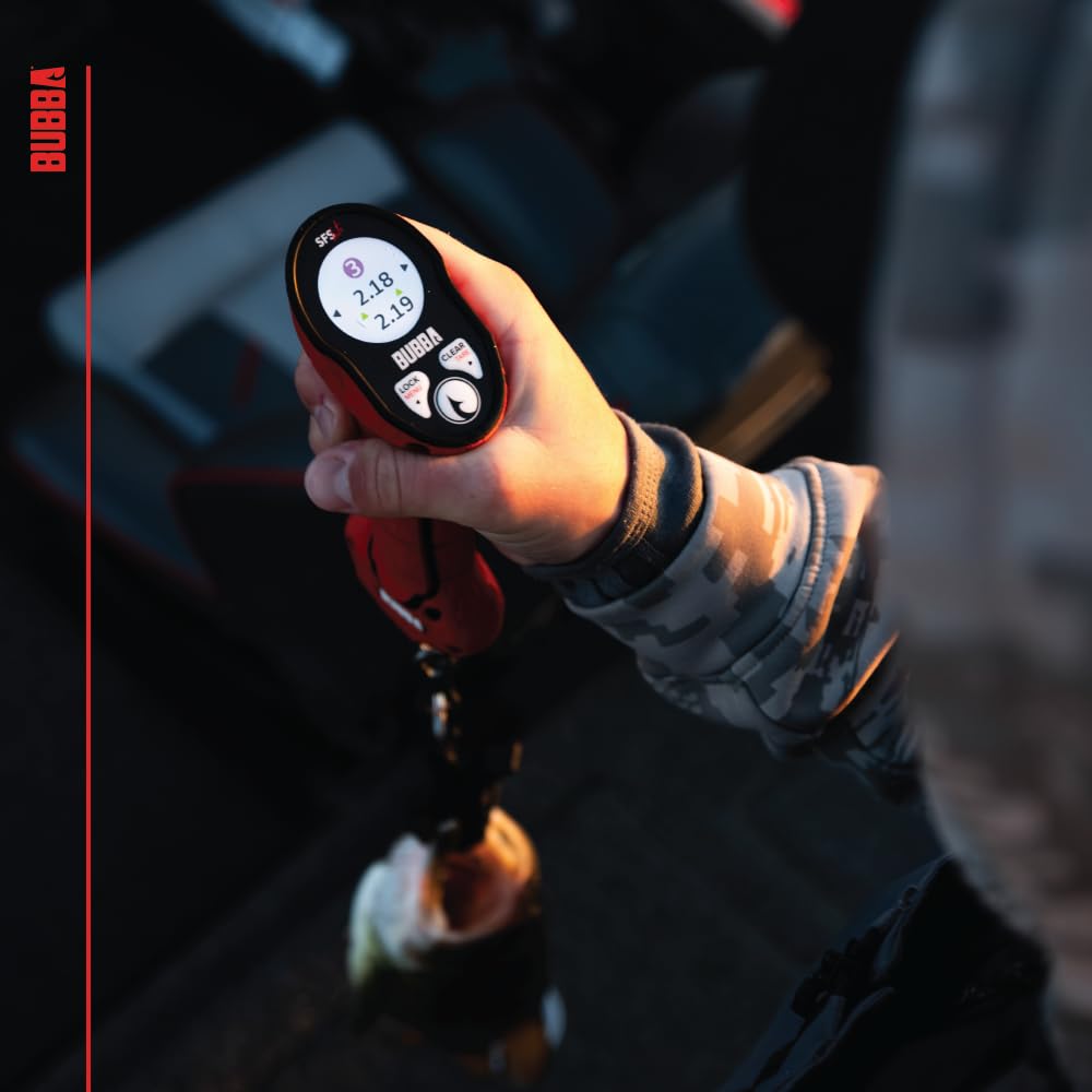 BUBBA Smart Fish Scale LITE, Tournament Fishing Tool with Bluetooth App Compatability, LED Screen, 60lb Limit