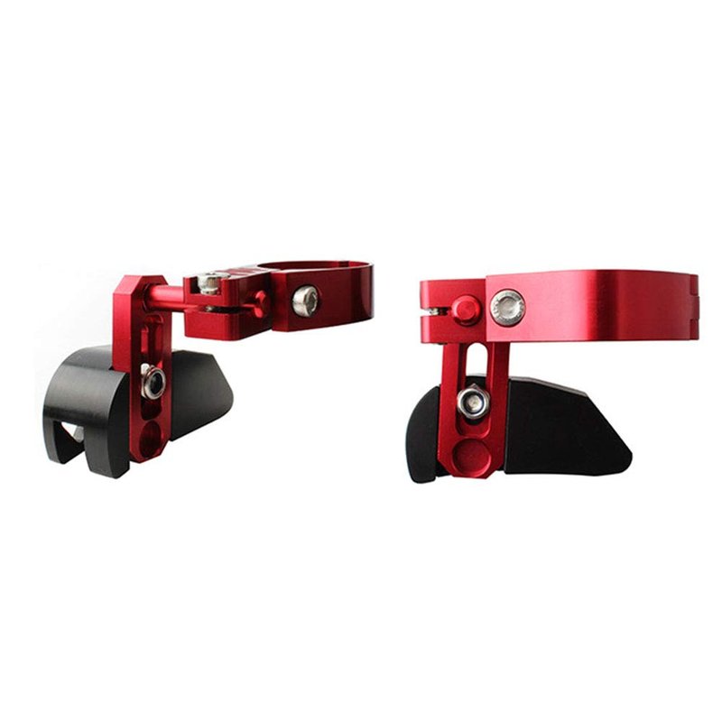 Bike Chain Guide MTB Bike Protector Road Bicycle Mountain Cycle Chain Guide Tensioner with Hollowed Design for Single Disc Sprocket, Front Dial Smooth Driving(Red)