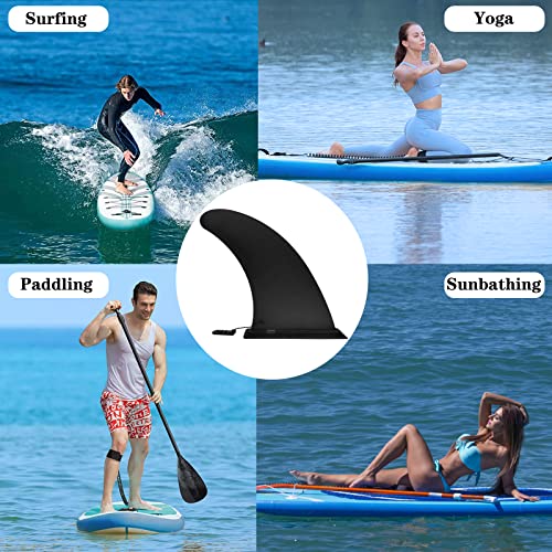 9" Paddle Board Fin Replacement - Nylon Fiberglass, No-Tool Install