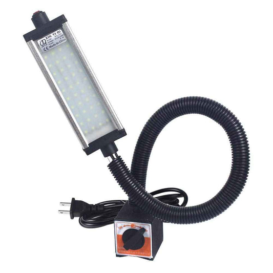 XINYIQI Magnetic Work Light, LED Machine Light with 44 LEDs, Waterproof with 19 Inch Gooseneck, IP66 Rating, 800 Lumen, 120 Volt for Lathe Machine Tools