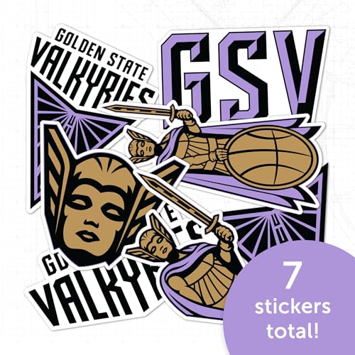 Desert Cactus Golden State Valkyries Sticker Sheet - Official Licensed Vinyl Decals