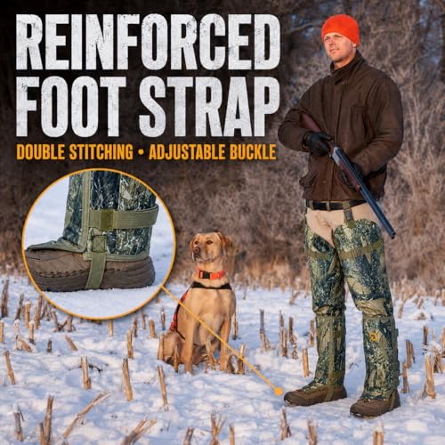 Qiullen Snake Bite Gaiters - Lightweight 1000D Nylon Hunting & Hiking Leg Protectors