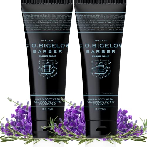 C.O. Bigelow Elixir Blue 2 Pack Men’s 8 Fl Oz Hair & Body Wash - 2 Pack