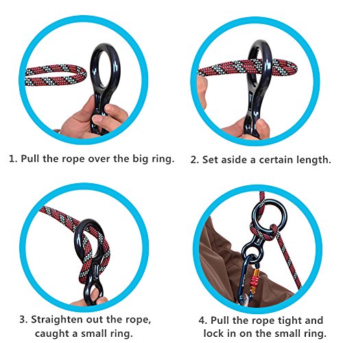 Heavy Duty 35KN Figure 8 Descender - Gold Climbing Device