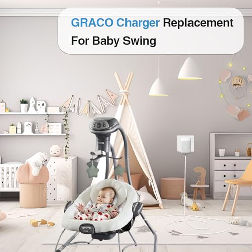 6ft Power Cord Replacement for Graco Baby Swing - 5V 2A Adapter