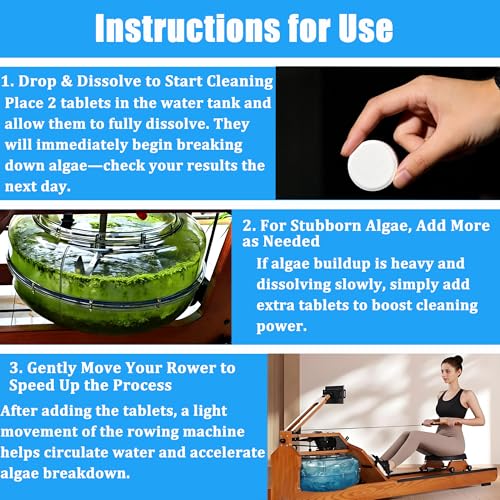 Water Purification Tablets for Rowing Machines - 8 Tablets