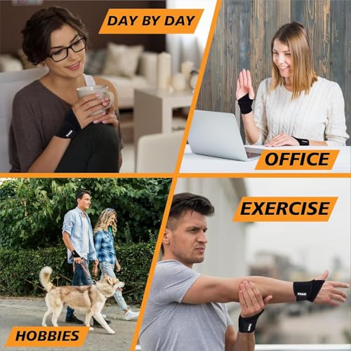 Adjustable Carpal Tunnel Wrist Brace - One Size Black Support