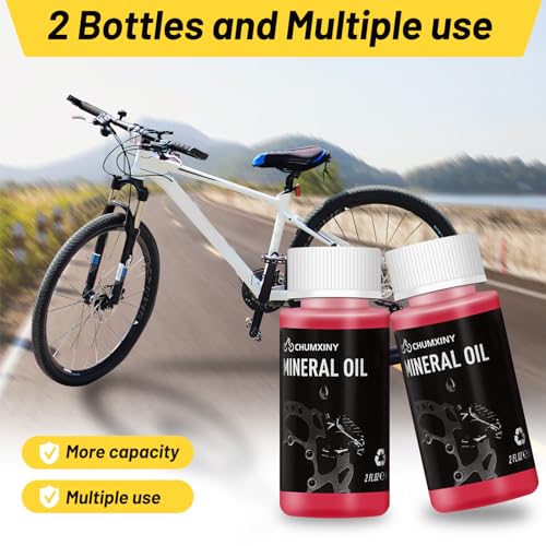 Bicycle Brake Bleed Kit with Mineral Brake Fluid - 120ml