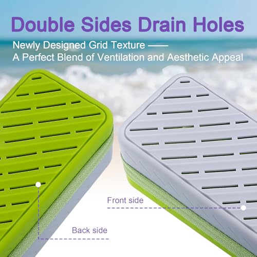 Silicone Swim Goggle Case with Drain Holes & Carabiner