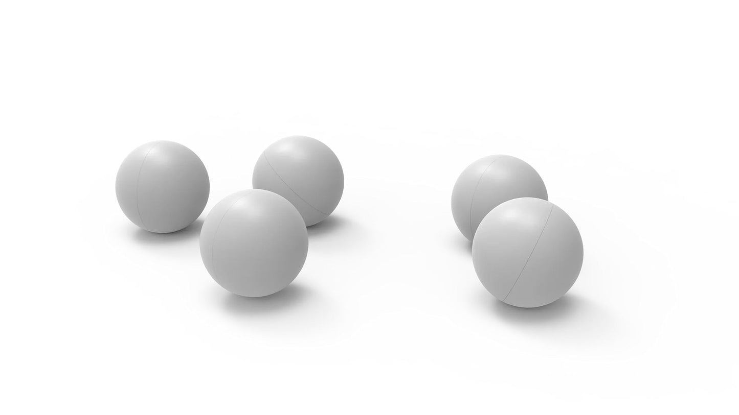 Byrna Kinetic Projectiles - Reusable Hard-Solid Plastic Rounds for Training, Target Practice and Self Defense, 0.68 Caliber - (95 Count) (Light Gray)
