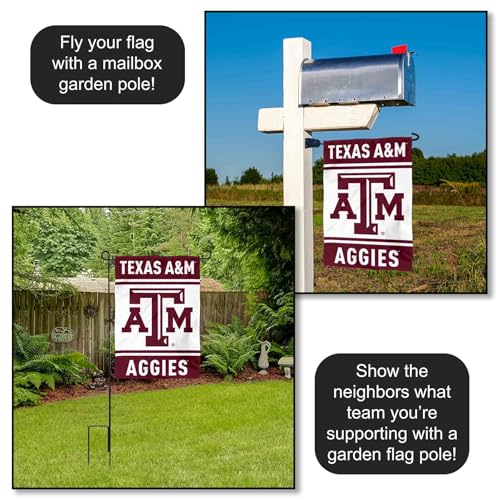 Texas A&M Aggies Garden Flag — 13x18 in Double-Sided Polyester