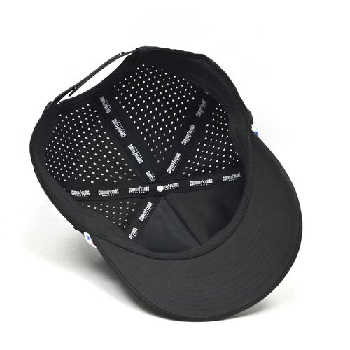 Curves & Clubs American Flag Golf Hat – Black Performance Rope Cap – Patriotic USA Golf Hat – Adjustable, Breathable (US, Numeric, 0, Black USA Flag)