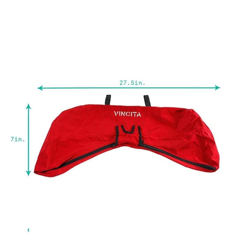 Vincita Waterproof Durable Bike Handlebar Cover – Rain Cover for Road Bicycles, Outdoor Storage Protection from Dust, Rain, Wind & Sunlight (Black)