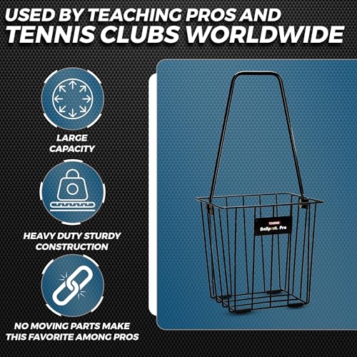 Tennis Ball Hopper - Large Capacity for 85 Balls