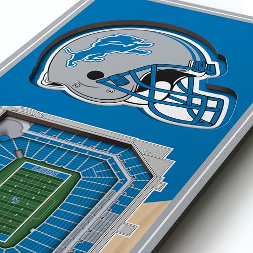 NFL 3D Stadium Banner - Detroit Lions - 6 x 19 Inches