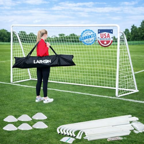 12x6 ft Heavy Duty Steel Soccer Goal with Net - Backyard