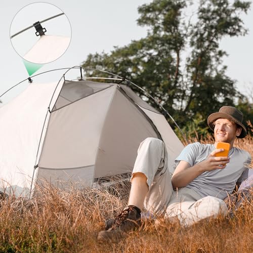 C-Shaped Tent Pole Clips - 30PCS, 0.4 In Clamp for Camping