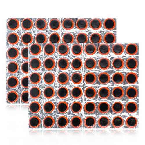 96Pcs Round Rubber Bike Tire Patches - Bicycle Repair Kit