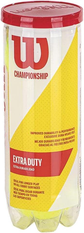 Wilson Championship Tennis Balls - Premium Performance | 3 Ball Cans, 24 Can Case