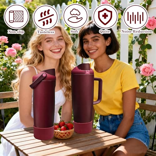 3PCS Black Cherry Silicone Boot Set for Owala 30oz & 40oz