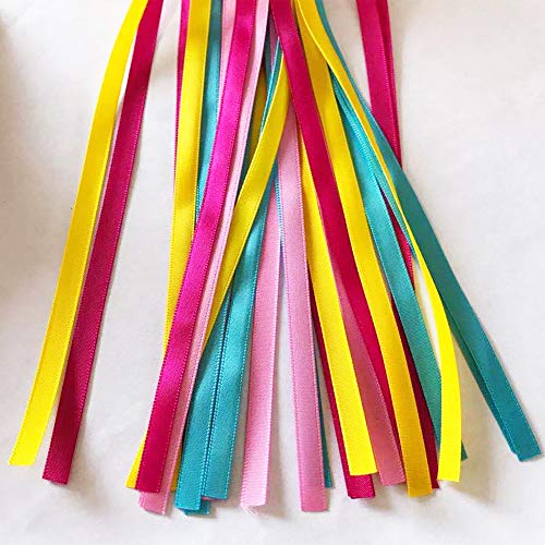 Rainbow Bicycle Handlebar Streamers - Colorful Bike Tassels for Kids