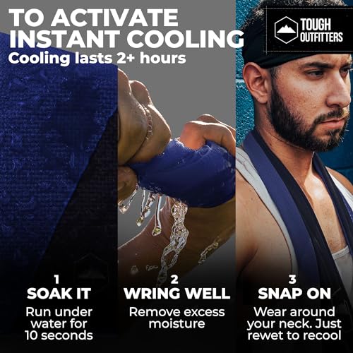 Cooling Neck Towel - Instant Cold Towel for Hot Weather - Royal Blue